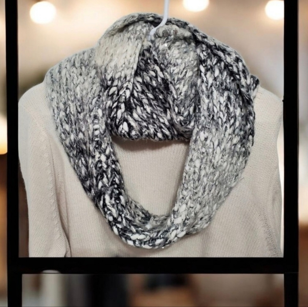Sonoma Black & White Cozy Infinity Scarf